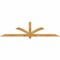 Ekena Millwork Redmond Rough Sawn Timber Gable Bracket, Western Red Cedar, 96"W x 24"H x 2"D x 4"F, 6/12 Pitch GBW096X24X0204RED00RWR - alternate 1